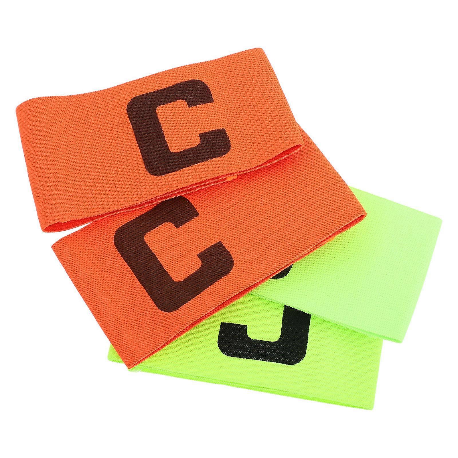 Elastic Soccer Captain Armband for Adults and Youth Made of Polyester Fits Teams 4pcs