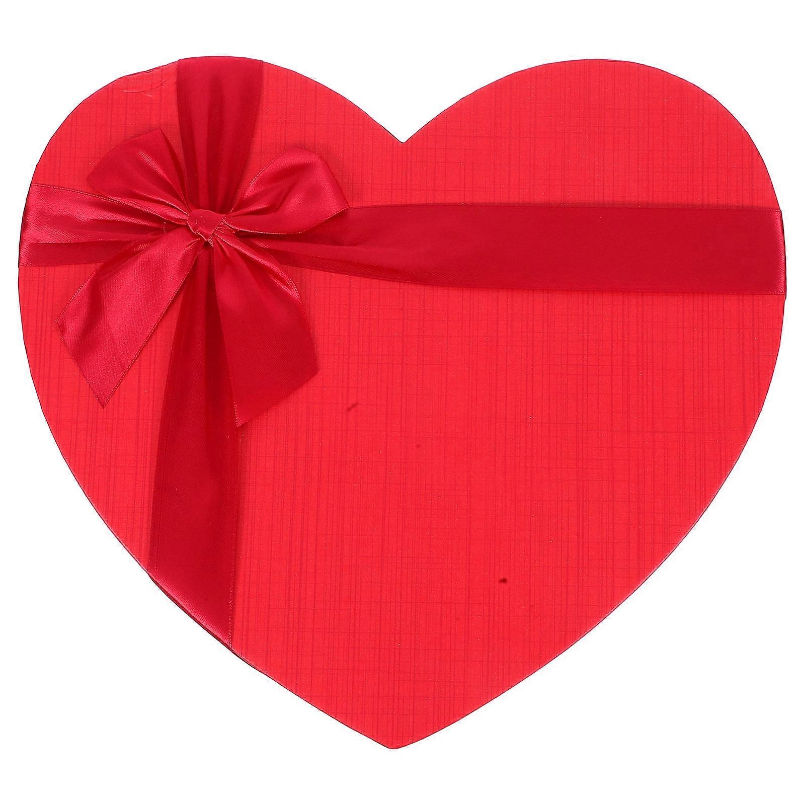 Valentines Shaped Present Box for Storage Red Creative Design