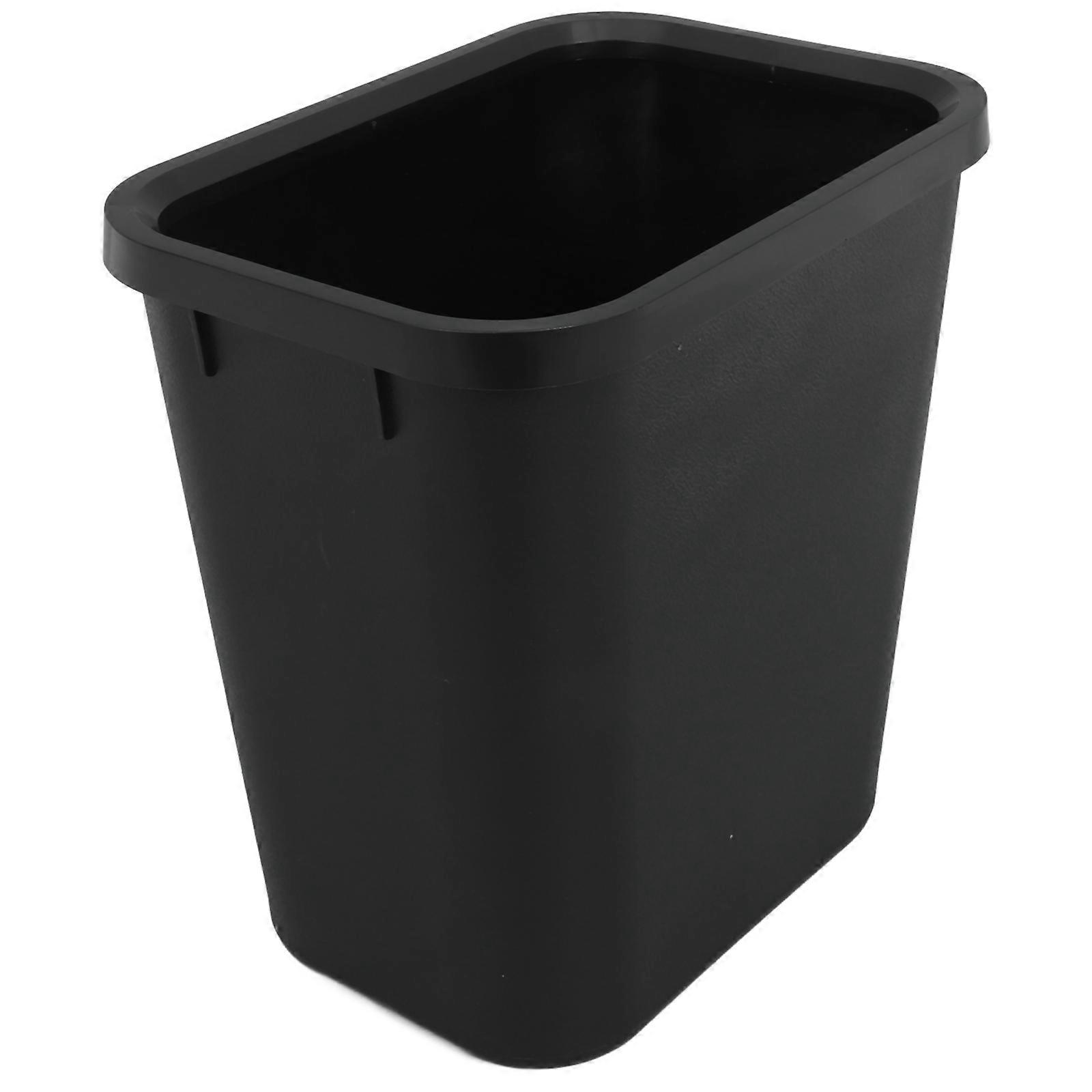 Plastic Trash Can Small Bathroom Waste Bin No Lid Garbage Bucket Square Design 8L Thickened Plastic Garbage Disposal 1Pack