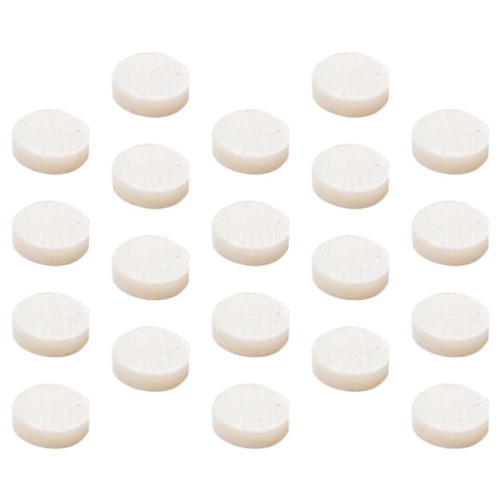 Beige Shell Guitar Fretboard Stickers 20pcs Easy Install Durable Markers for Instruments