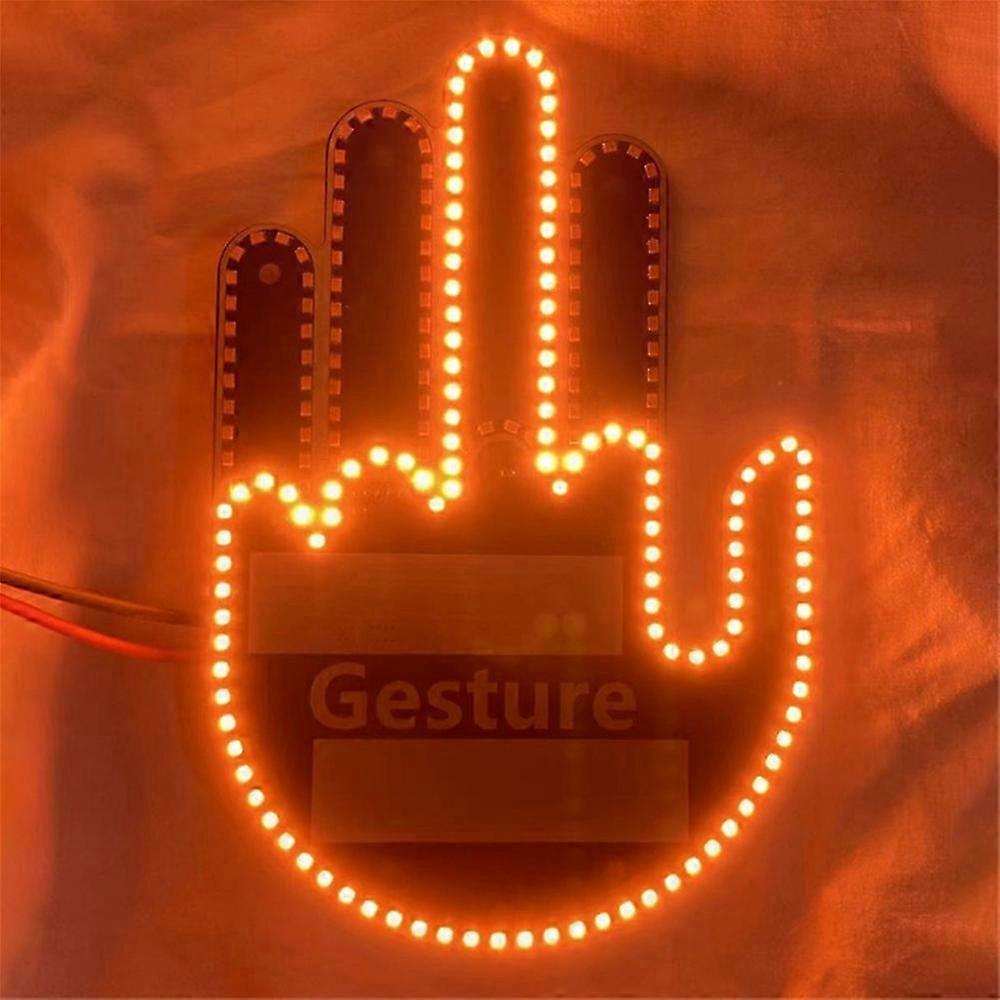LED Hand Gesture Car Light with Remote Control for Interior Vehicle Decor