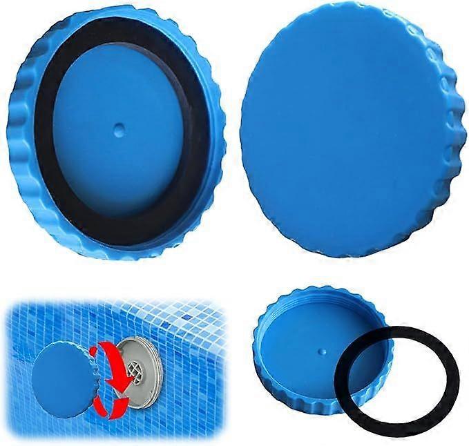 Winter closure set for Intex and Bestway pools, 2 pieces winter plug pool with matching seals, pool accessories, frost-proof and tight winter cap pool