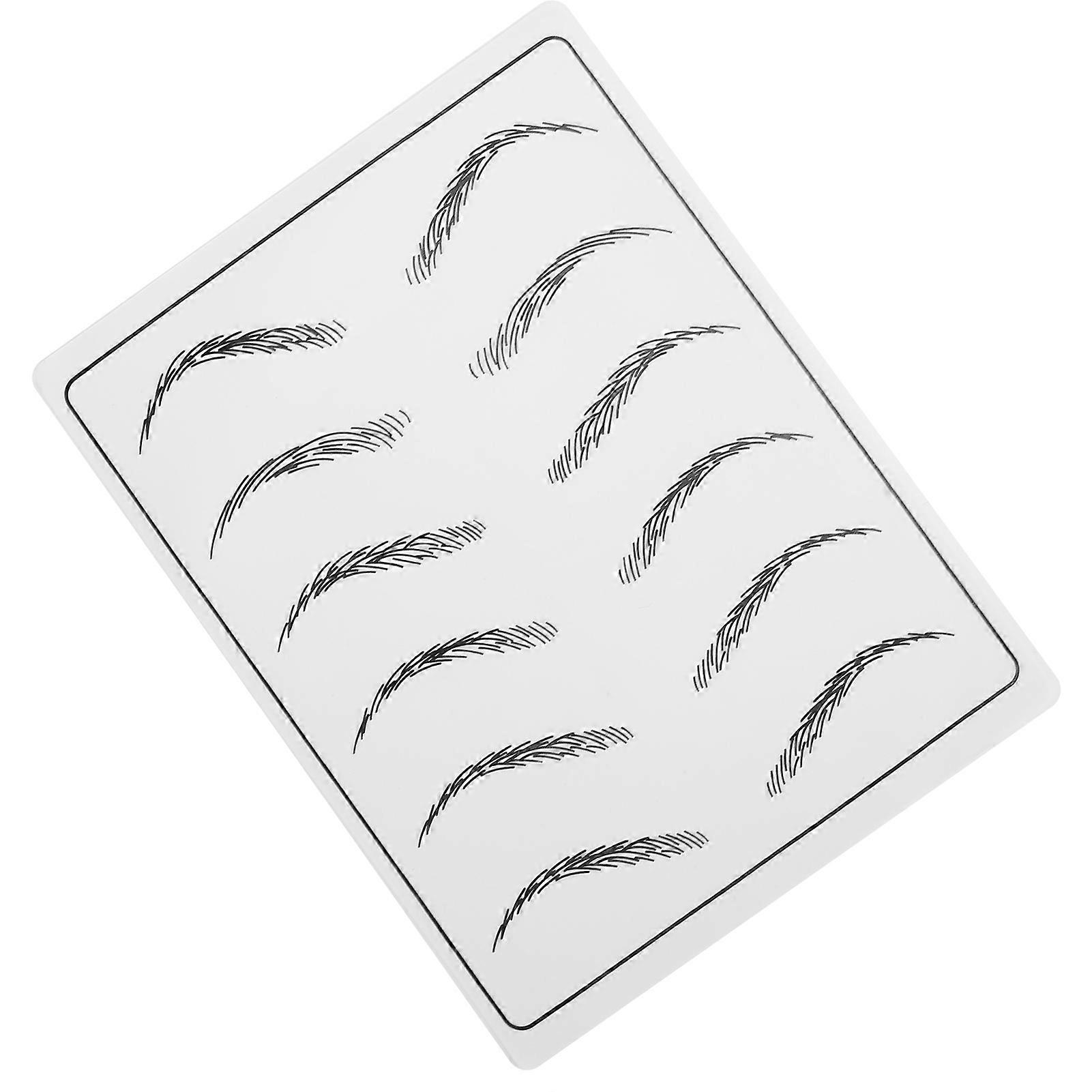 SemiPermanent Silicone Microblading Tattoo Practice Skin for Eyebrows