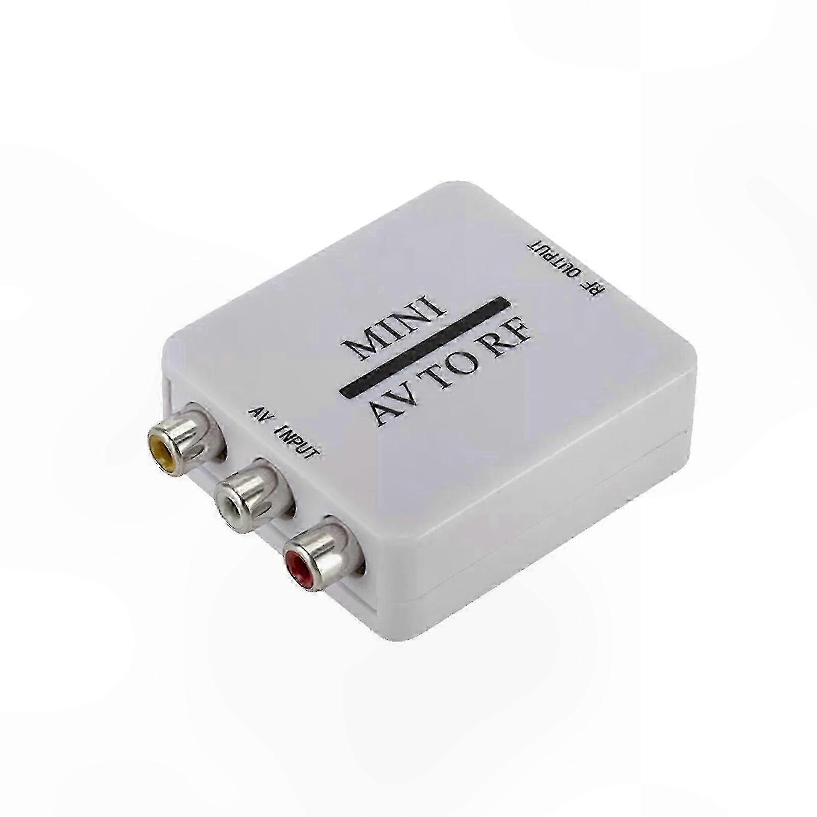 RF Modulator RCA Composite A/V to RF Coaxial Converter Adapter Kit