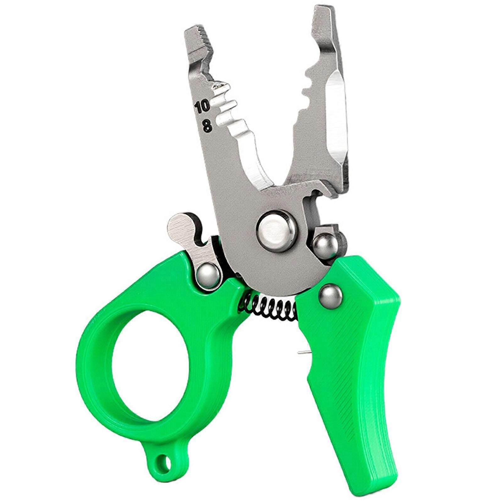 Multi-functional Effort-Saving Cable Stripper Effort-Saving Ergonomic Design for Strip Split Trim Crimp