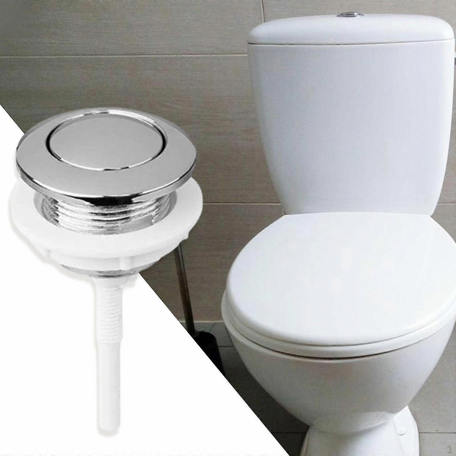 Durable 46mm Single Push Button for Toilet Tank with Smooth Surface Replacement Part