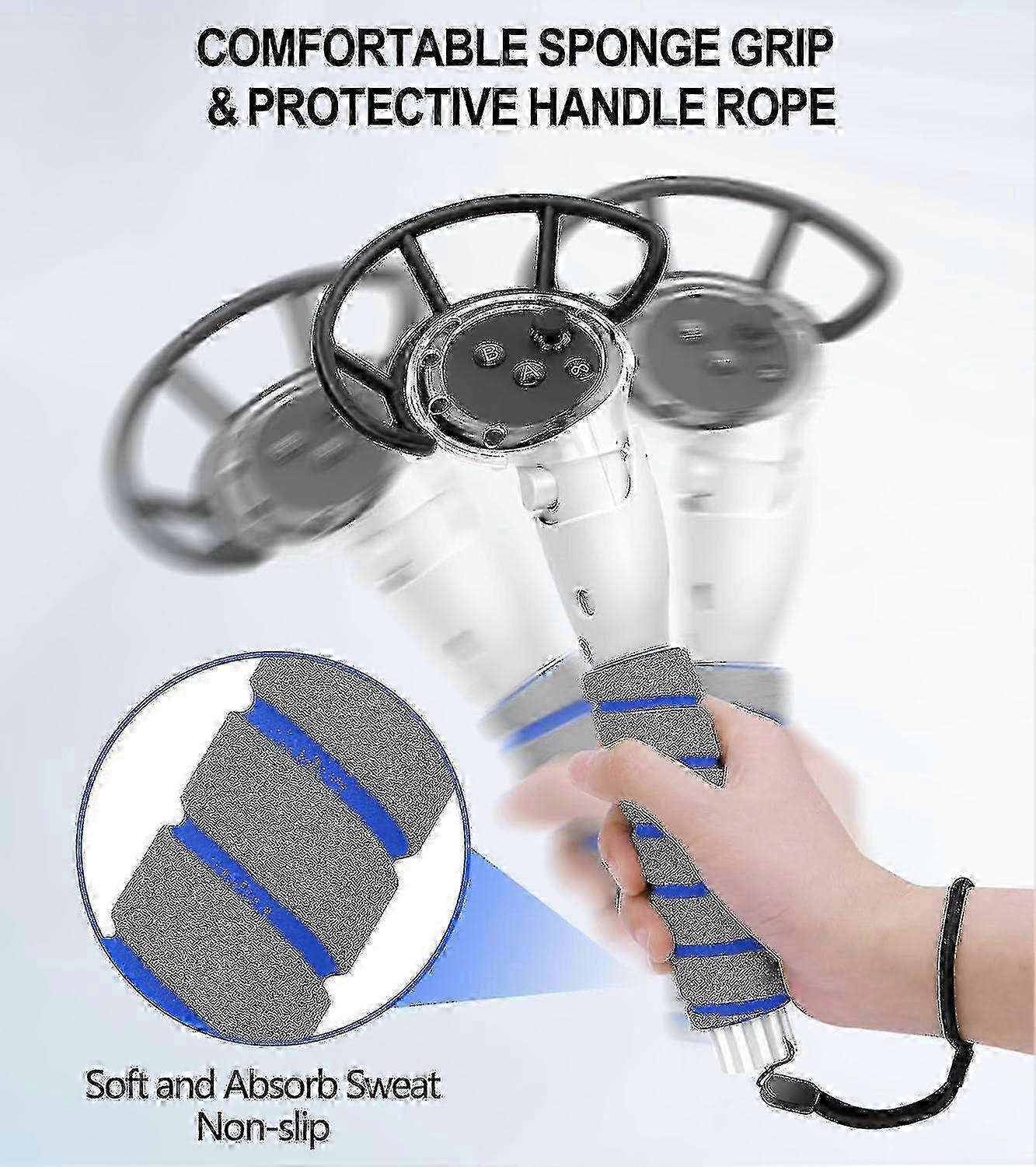 Gorilla Tag Long Arms Handle Attachments Compatible with Oculus Meta Quest 3 Controller, Dual Handles Extension Grips Accessory Golf Club for VR Games