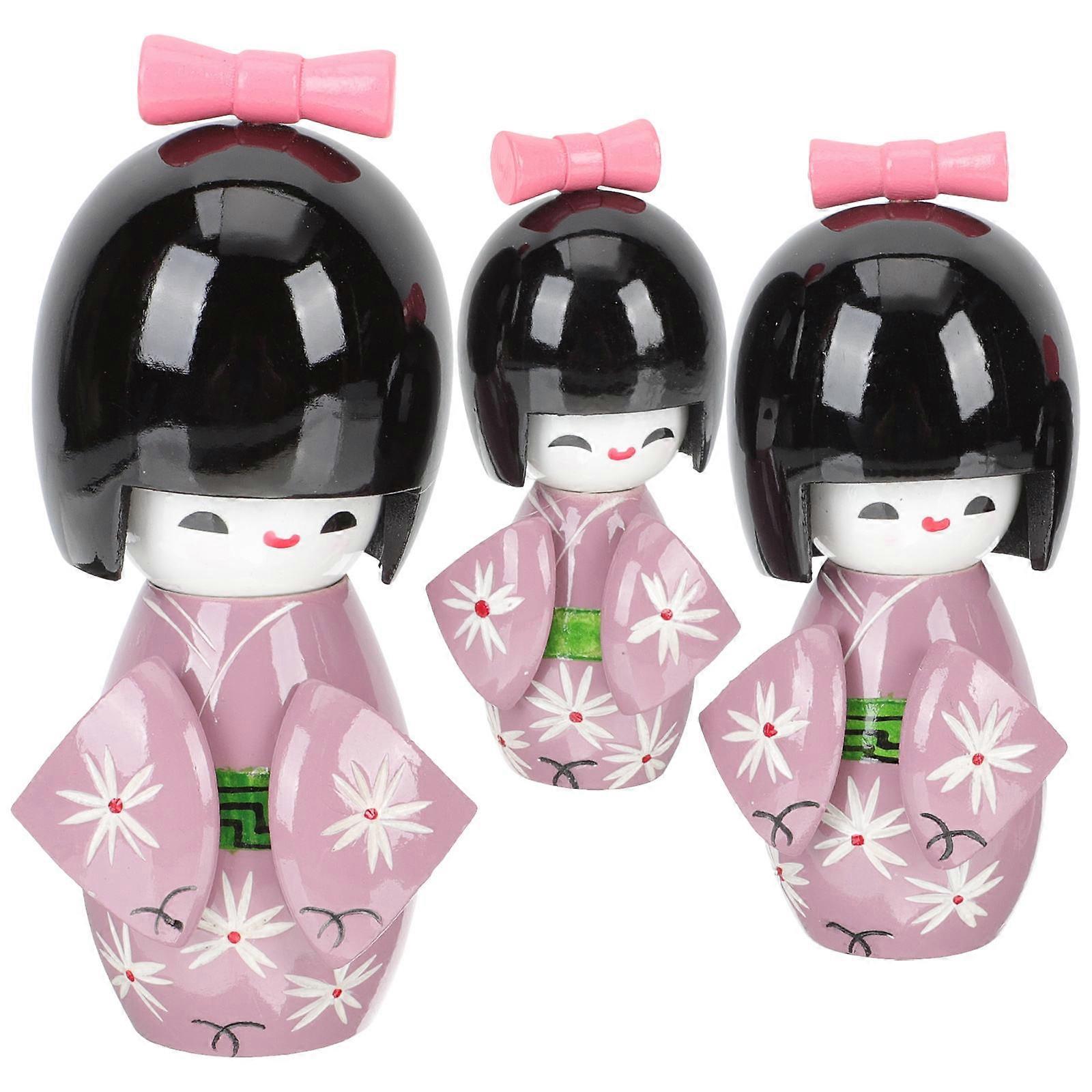 Poupée kimono japonaise artisanat traditionnel décoratif 5 ensembles pour la maison