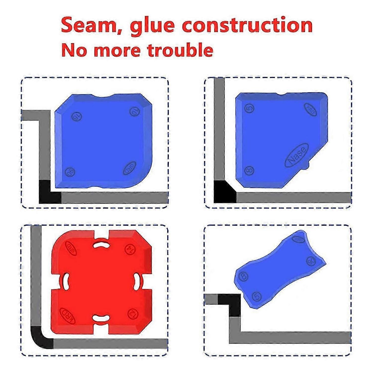 11 Piece Set,Professional Caulking Tool Kit,Silicone Caulking Tool Kit,Sealant Finishing Tools and C
