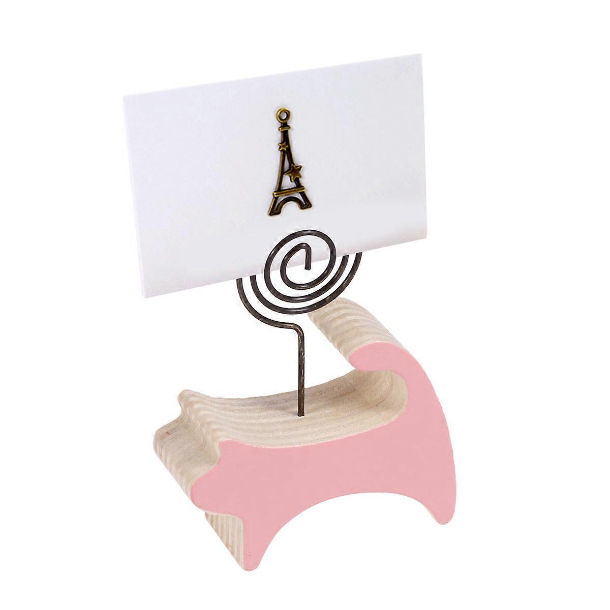 Creative Note Card Holder Cat Shape for Weddings Parties Home Use 1Pack