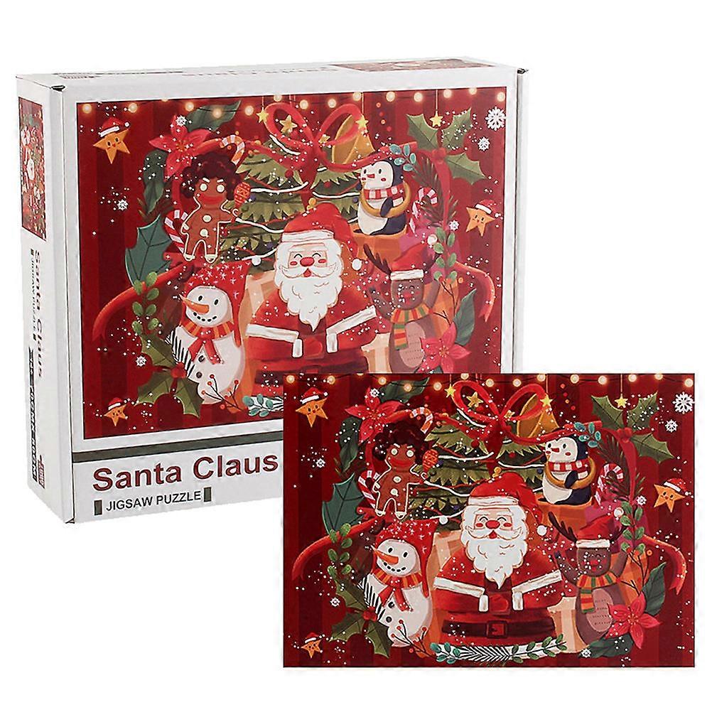 Rectangular Jigsaw Puzzle Toy for Family Gathering in Red Color to Promote 1 Set