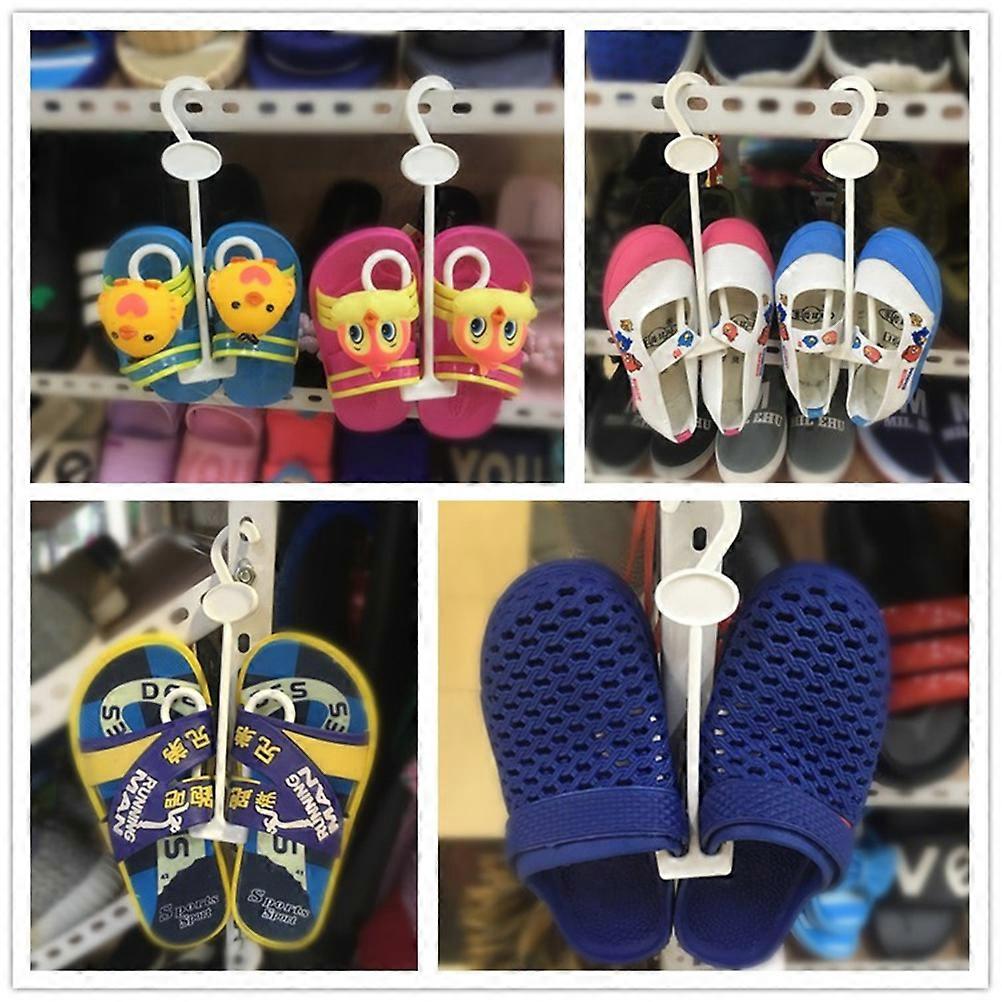Plastic Shoes Hanger 15PCS Special Design For Supermarket Compact And Space Saving
