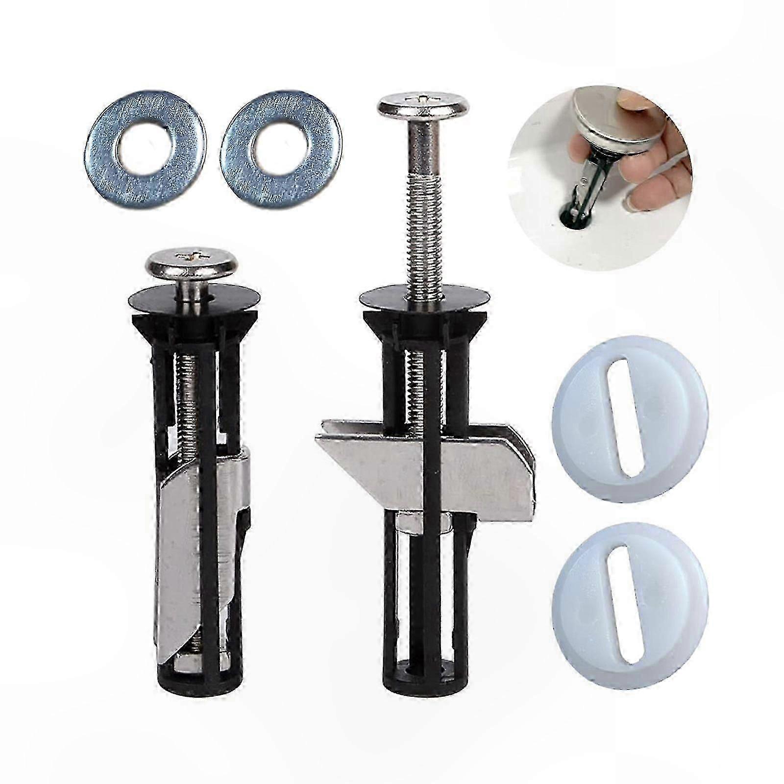 Universal Heavy Duty Toilet Seat Bolt Kit with Locking Fastener for Secure Installation