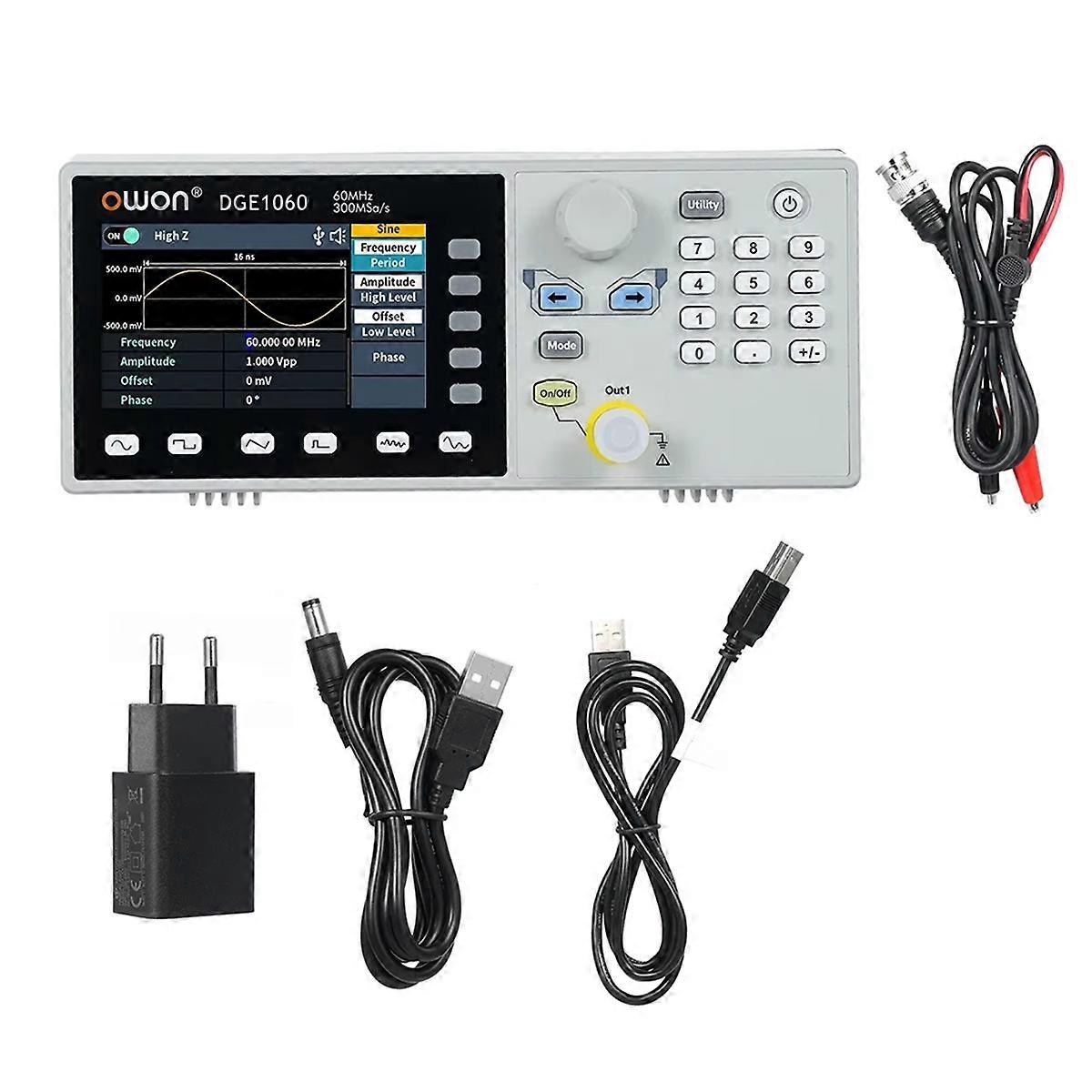 Arbitrary Waveform Signal Generator Single Channel 60MHz 1CH 3.6inch Desktop 14 Bit Supports SCPI