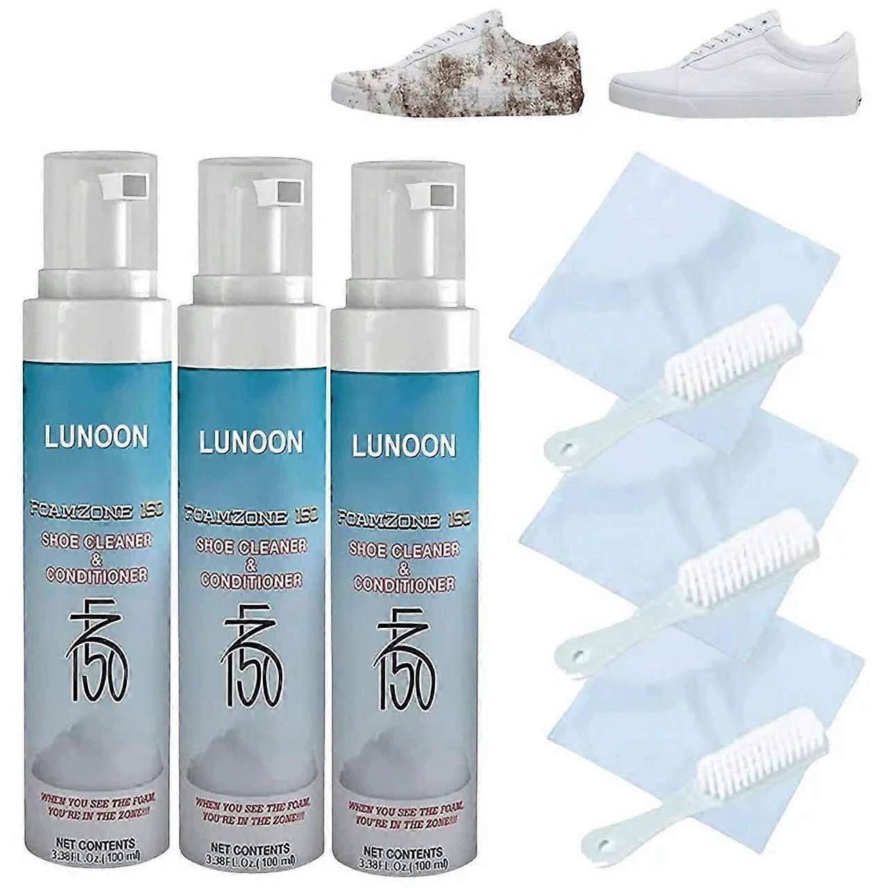 Portable Cleaning Tools Kit for Shoes - Foamzone 150 Shoe Conditioner Cleaner Kit - Easy to Operate (100ml)