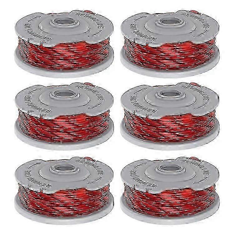 6-Piece Replacement Spool Set for Flymo Contour XT and 500XT Lawn Mowers, Compatible with FLY047