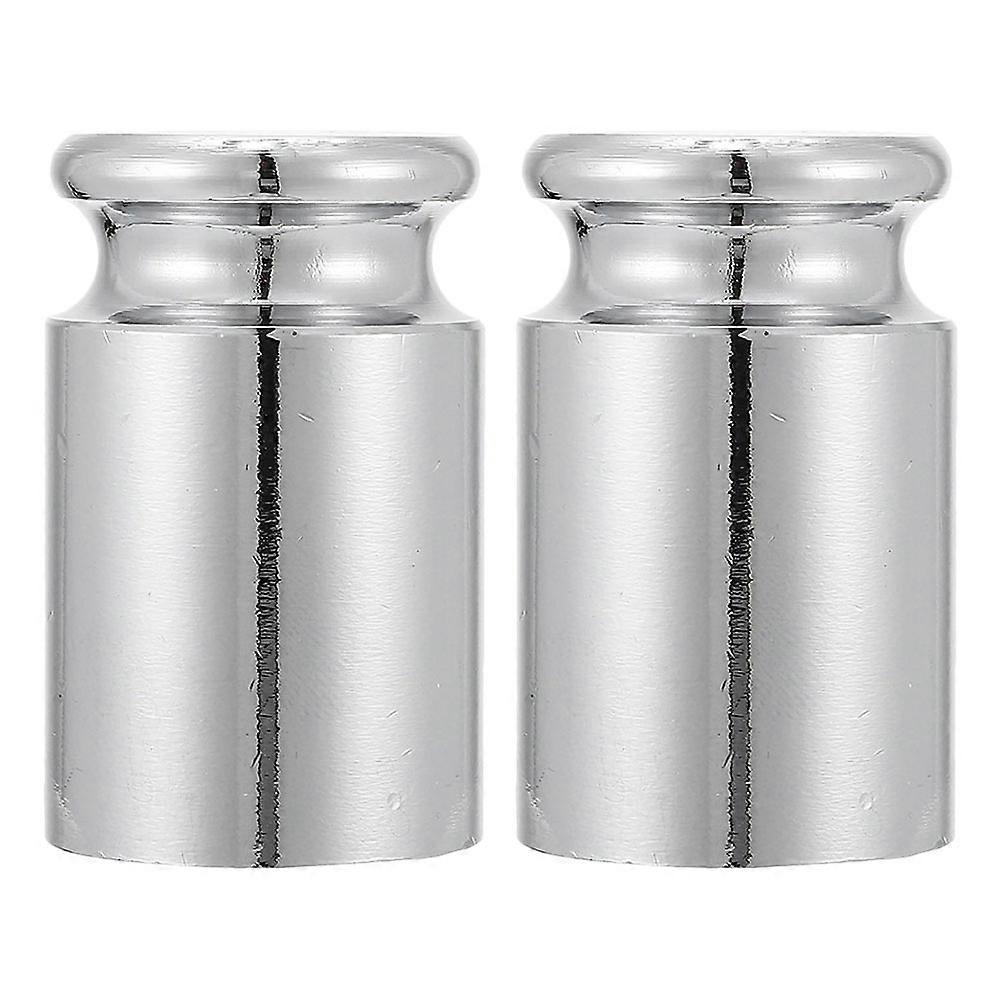 Precision Calibration Weight for Balance 2Pcs Silver Steel