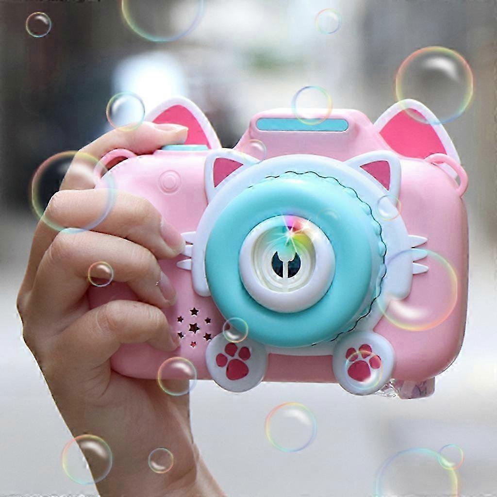 Kids Musical Camera Bubble Toy with Automatic Blower and 50ML Solution