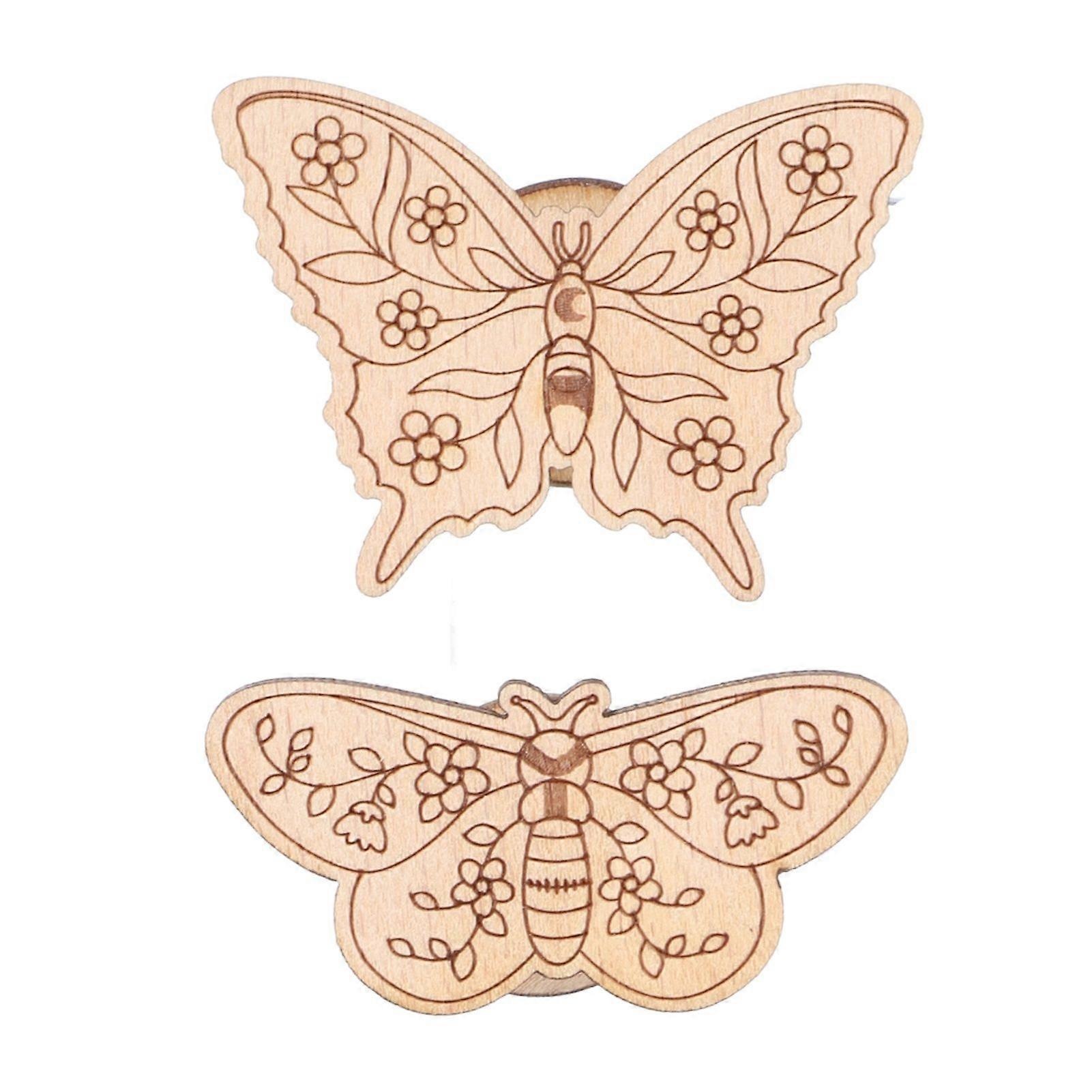 Needle Minder Magnetic Storage Carved Beech Sheet for Cross Stitch Embroidery Handmade Products 3mm Thickness Model 3 and 4