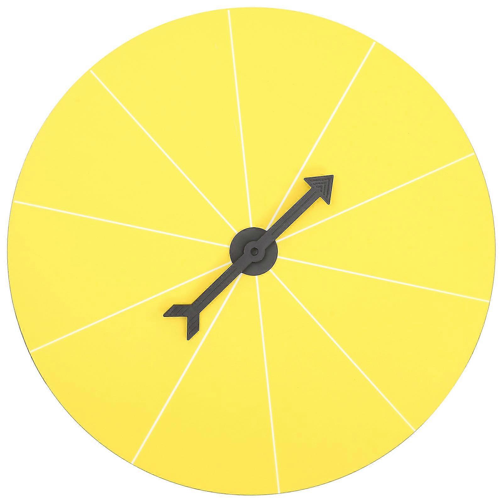 Prize Wheels Game Prize Turning Wheel for Party Use Yellow Plastic