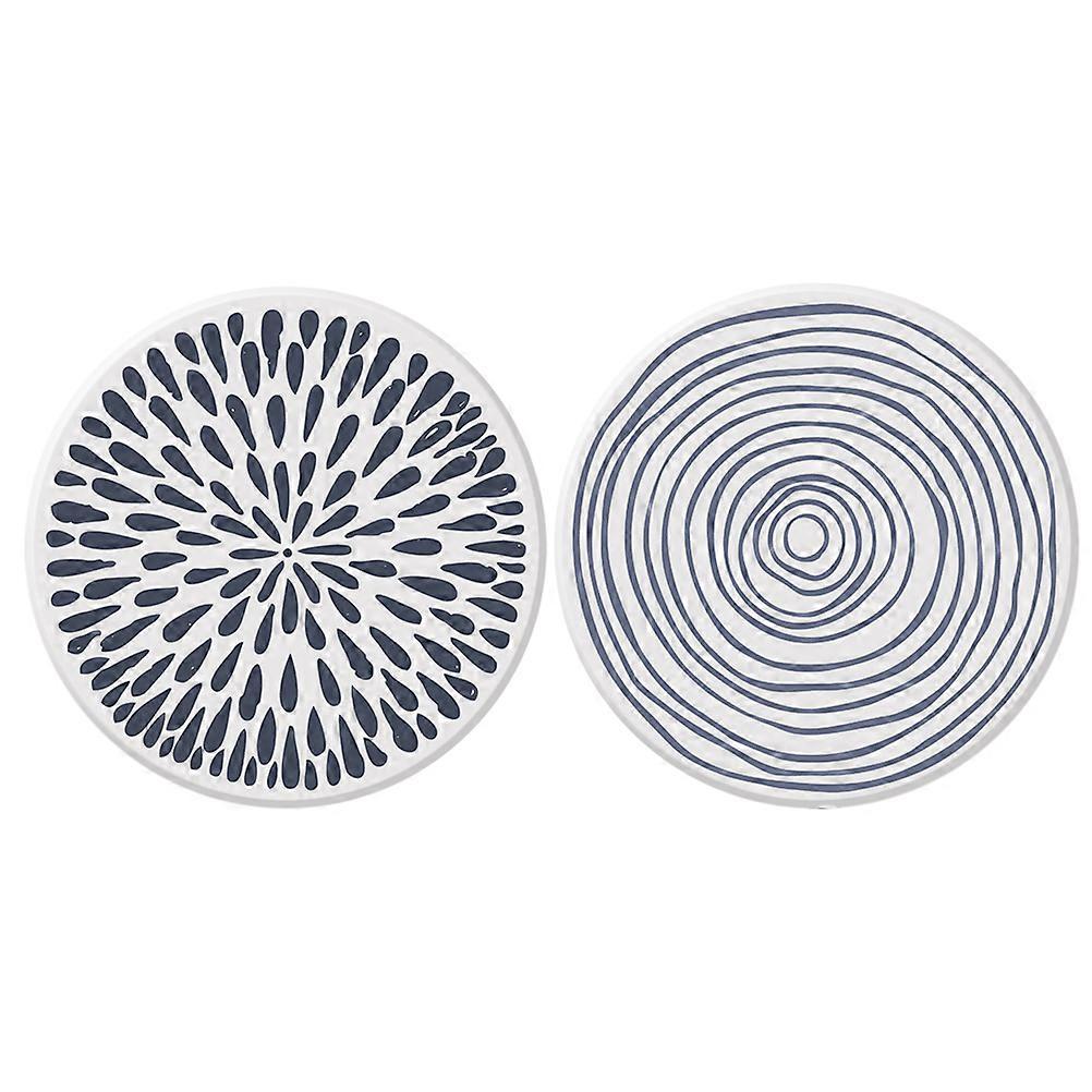 Diatomite Coaster Japanese Style Cup Mat For Home Use Anti Slip Heat Resistant Protect Tabletop Noise Reduction Round 10 3x10 3cm 2Pcs