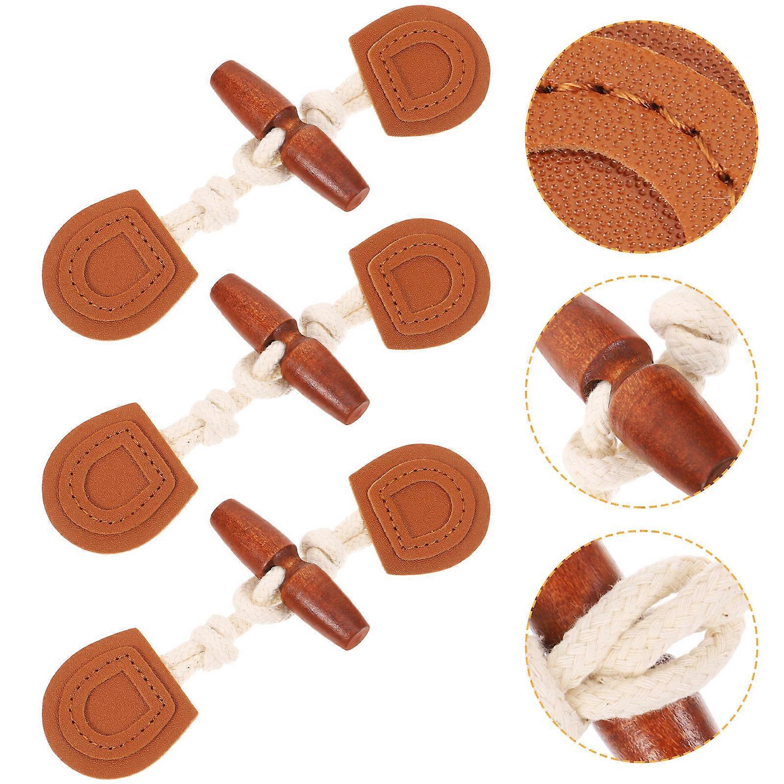 Garment Buttons Toggle Buttons for Coat Sewing 16Pairs Replacement Pack