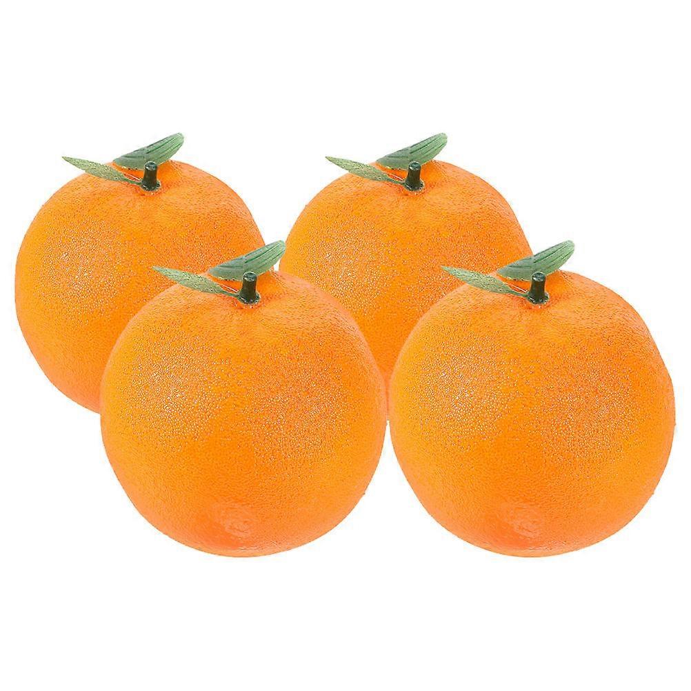 Foam Fake Oranges Model for Decor 20Pcs Lifelike Artificial Orange Props