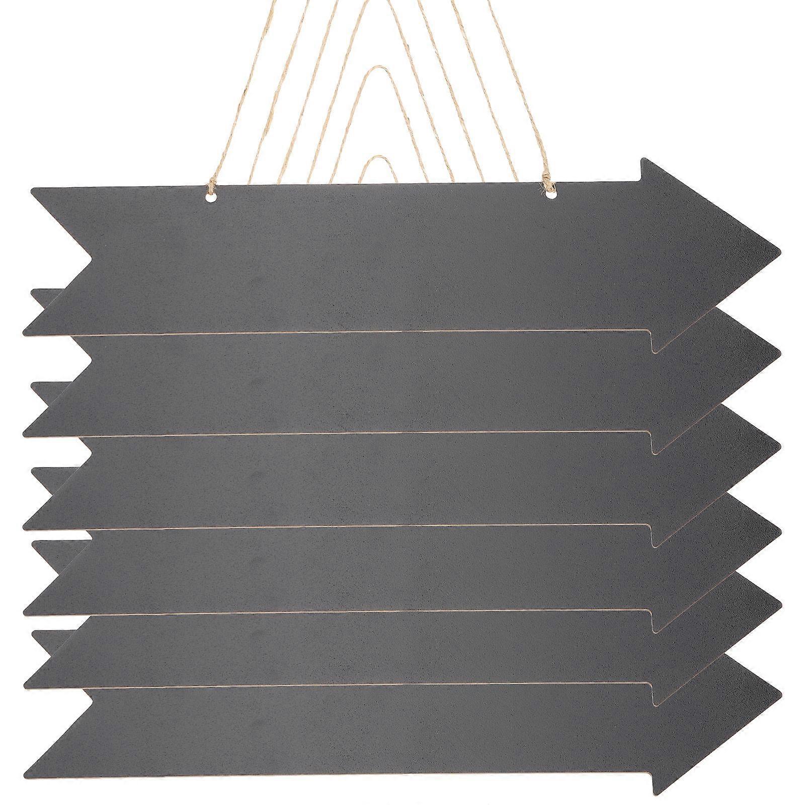 Black Chalkboard Arrow Signs for Decor Double Side 24Pcs