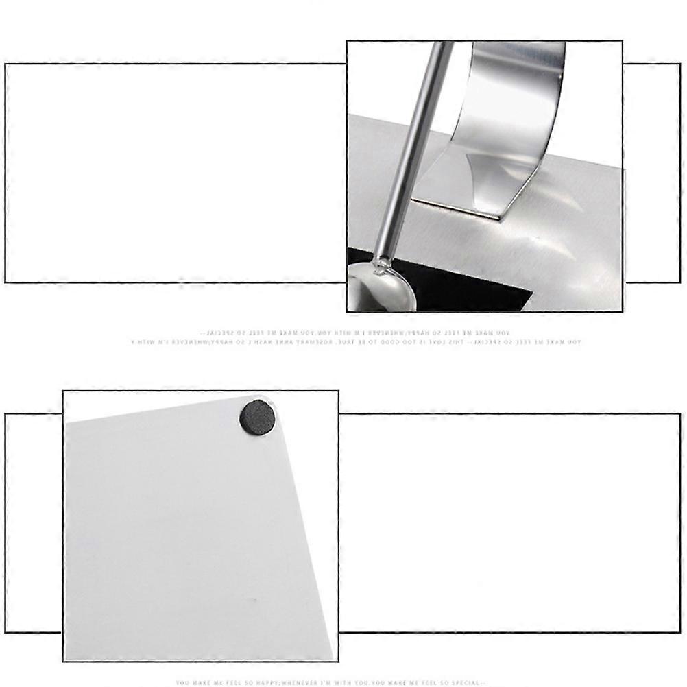 Stainless Steel Tissue Box Square Paper Towel Holder for Holding Use 2Pcs