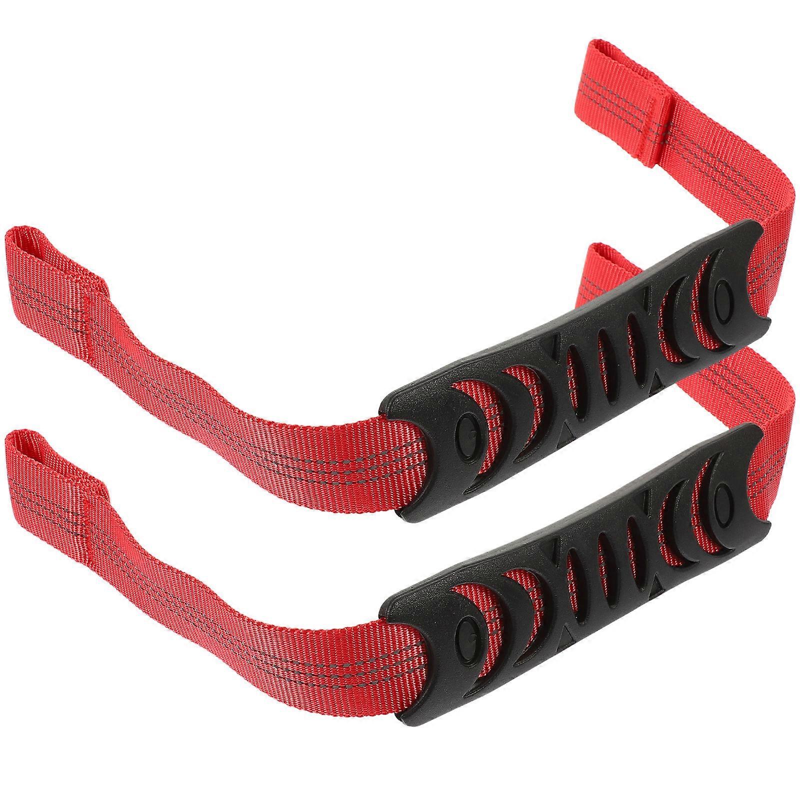 Red Grab Handle Car Headrest Assist Handle for Car Use 8Pcs Set