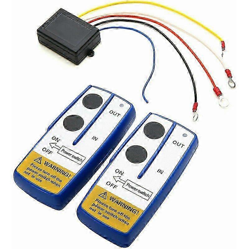 2025 12V 50ft Wireless Remote Control Kit for Jeep, ATV, SUV