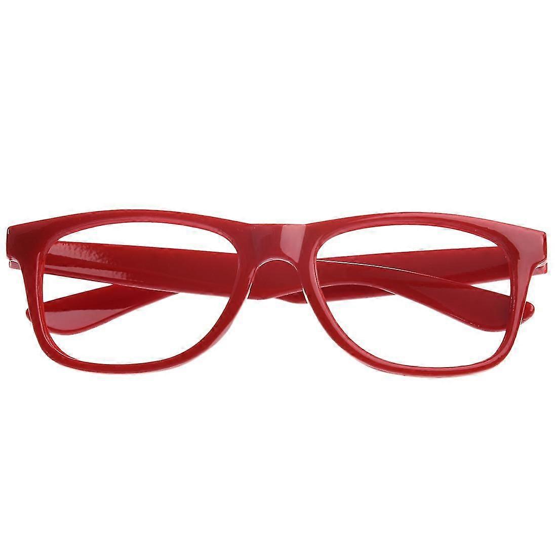 أنيق الأولاد البنات الأطفال الأطفال حزب الاكسسوارات نظارات الإطار لا العدسات جديد - أحمر