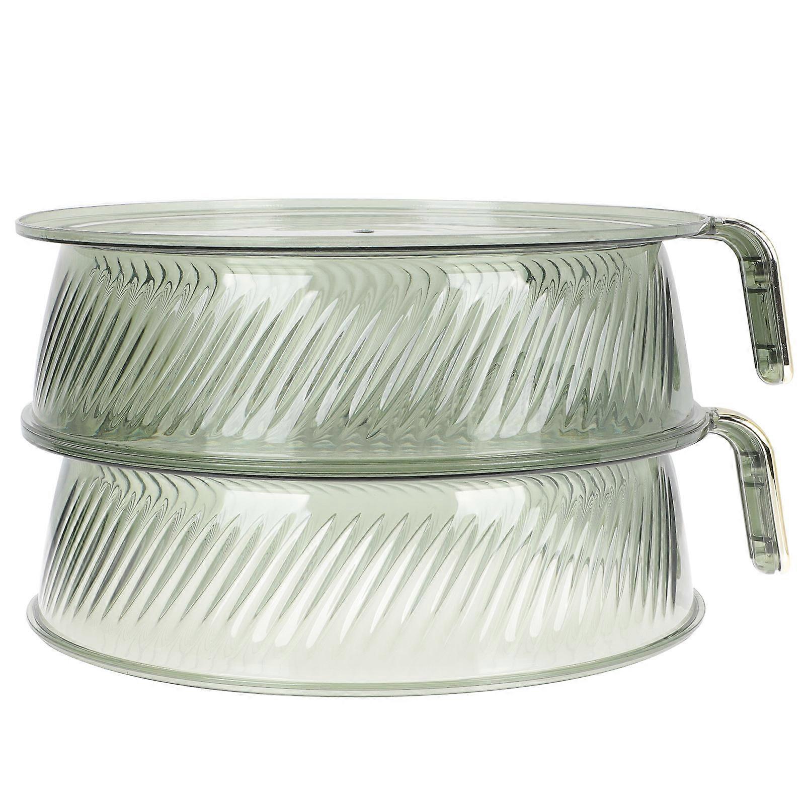 Food Cover 2Pcs Rectangular Green Protector Ideal For Kitchens And Households