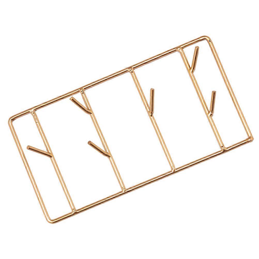 Wall Hanging Coat Rack Iron Clothes Hook for 3Pcs Home Use