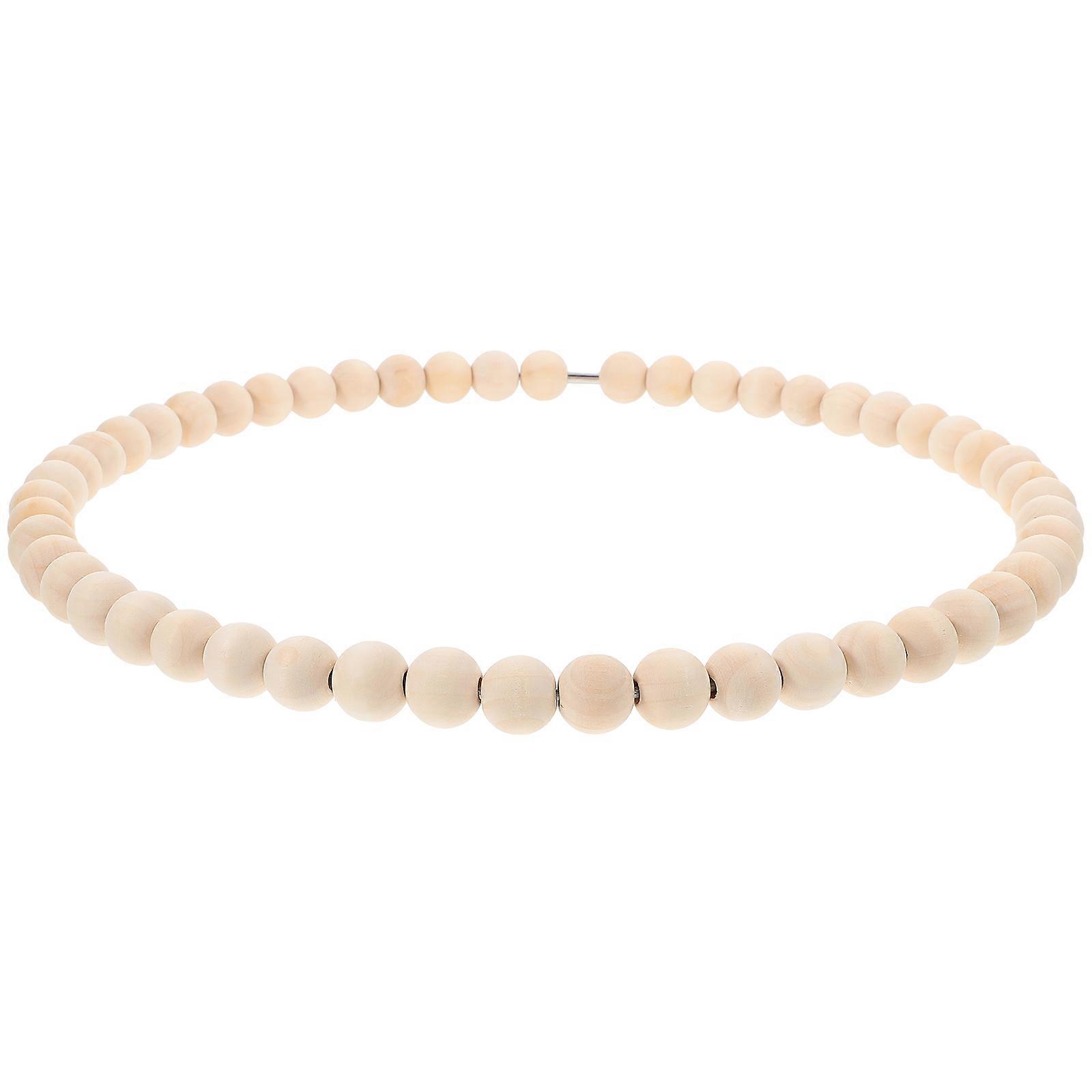 Wall Bead Wreath Hanging Decor for Decoration 8Pcs Rustic Beaded Circle