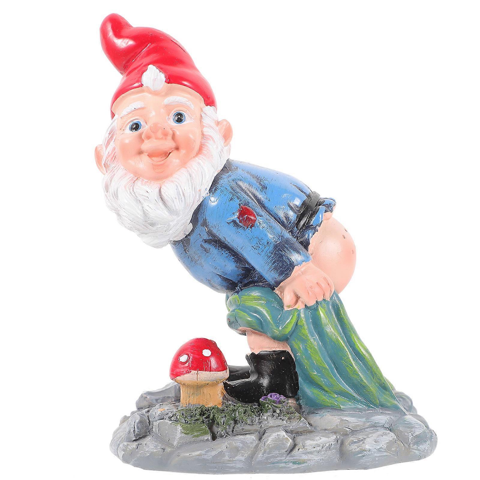 Gnome Yard Decorations Funny Gnome Statue for Decoration 5Pcs