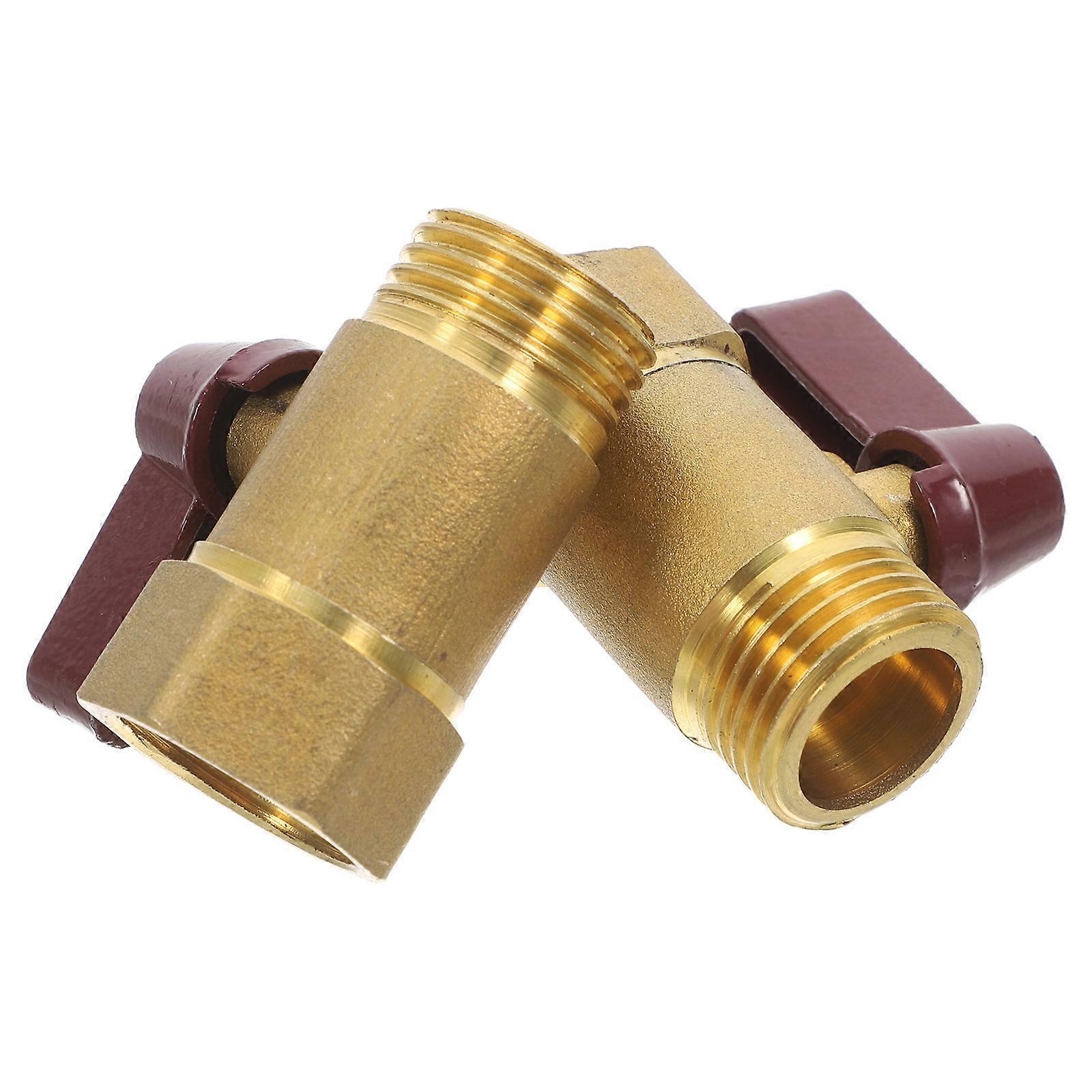 Copper Ball Valve for Gas Shut Off Valve Control 6Pcs Multi Thread Pipe
