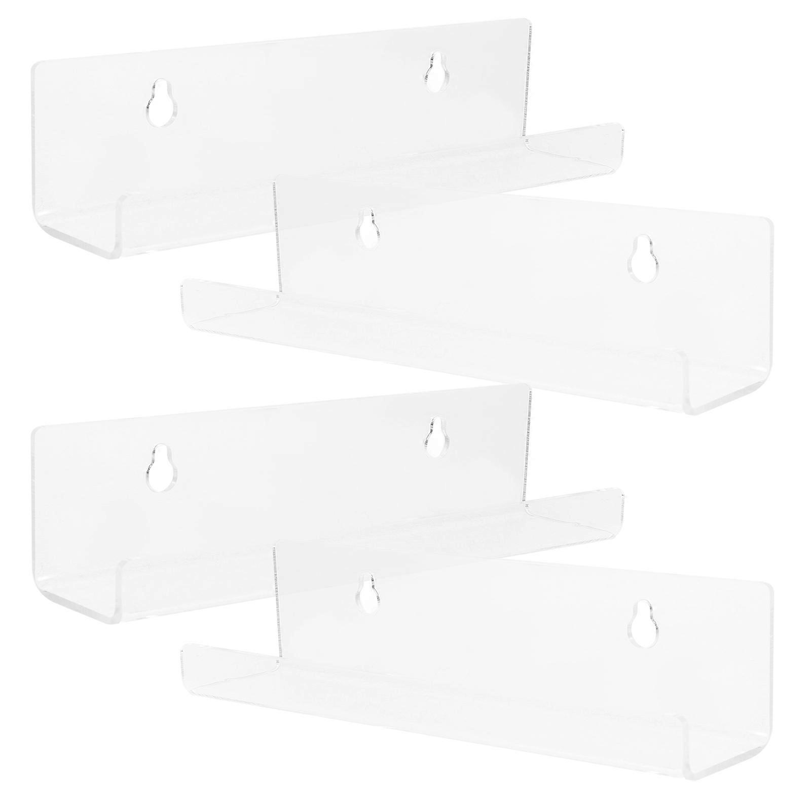 Support mural transparent en acrylique pour disques vinyles, 4 pièces