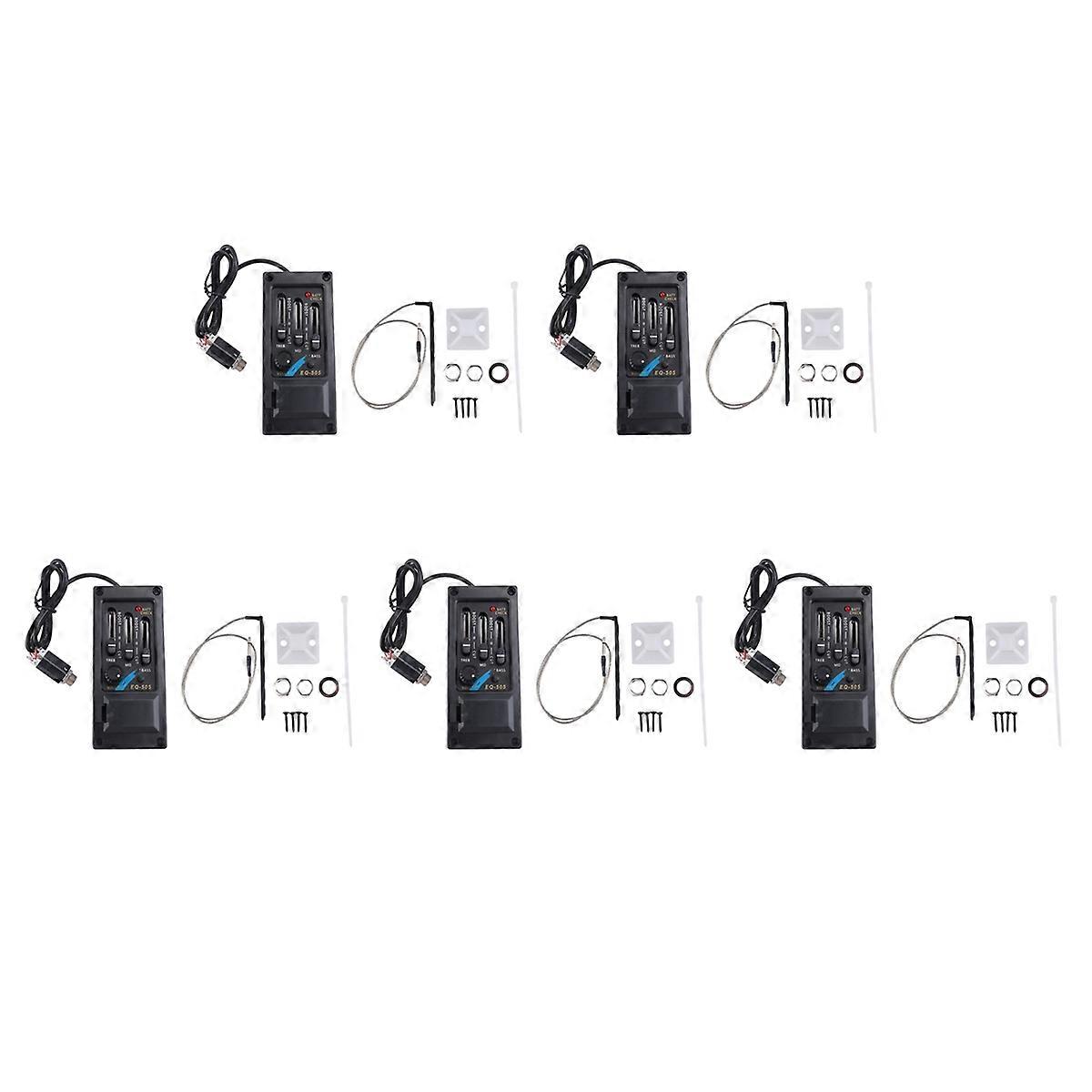 EQ-505 Guitar Saddle Pickup 3 Bands EQ Equalizer Left Hand Preamp