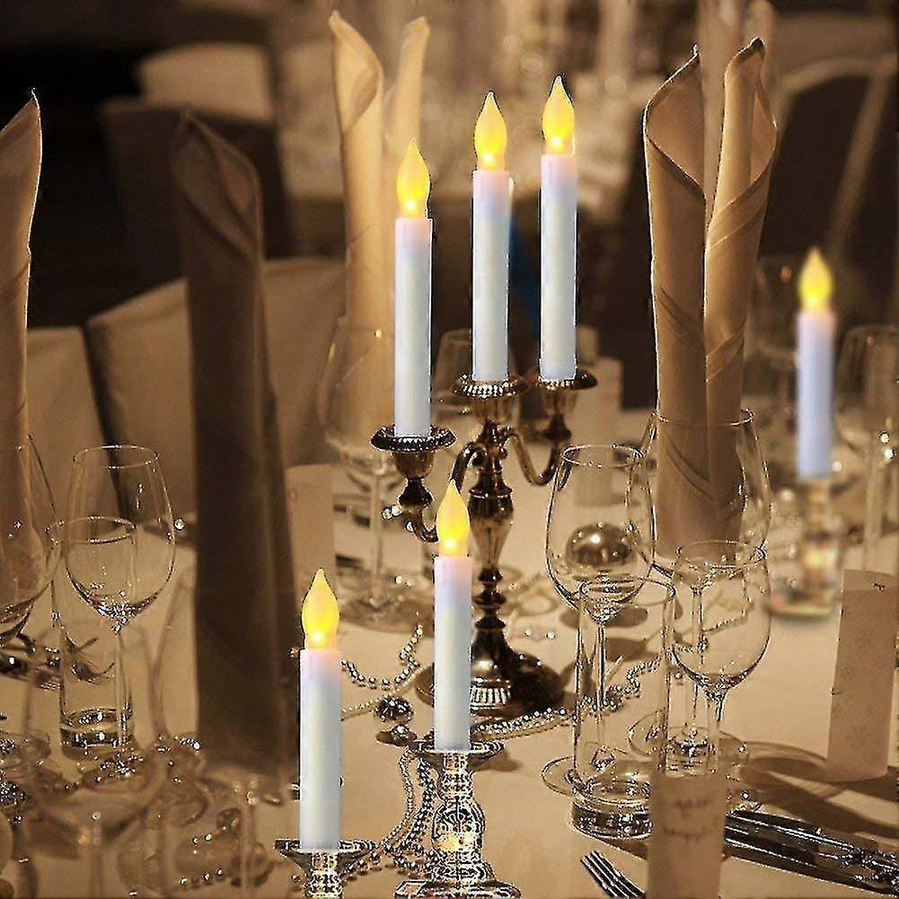 12pcs لهب أدى تفتق أضواء الشموع، الشموع التي تعمل بالبطارية