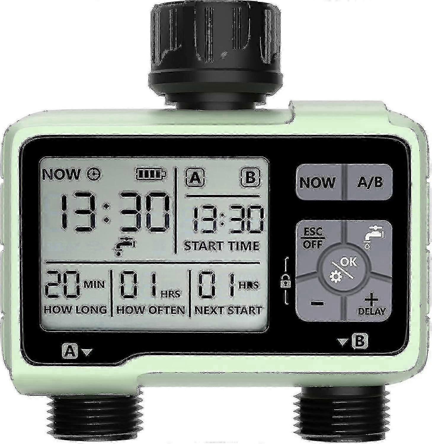 Sprinkler Timer, Programmable Water Timer Outdoor Garden Hose Timer With Rain Delay/manual/automatic Watering System,waterproof Digital Irrigation Ti