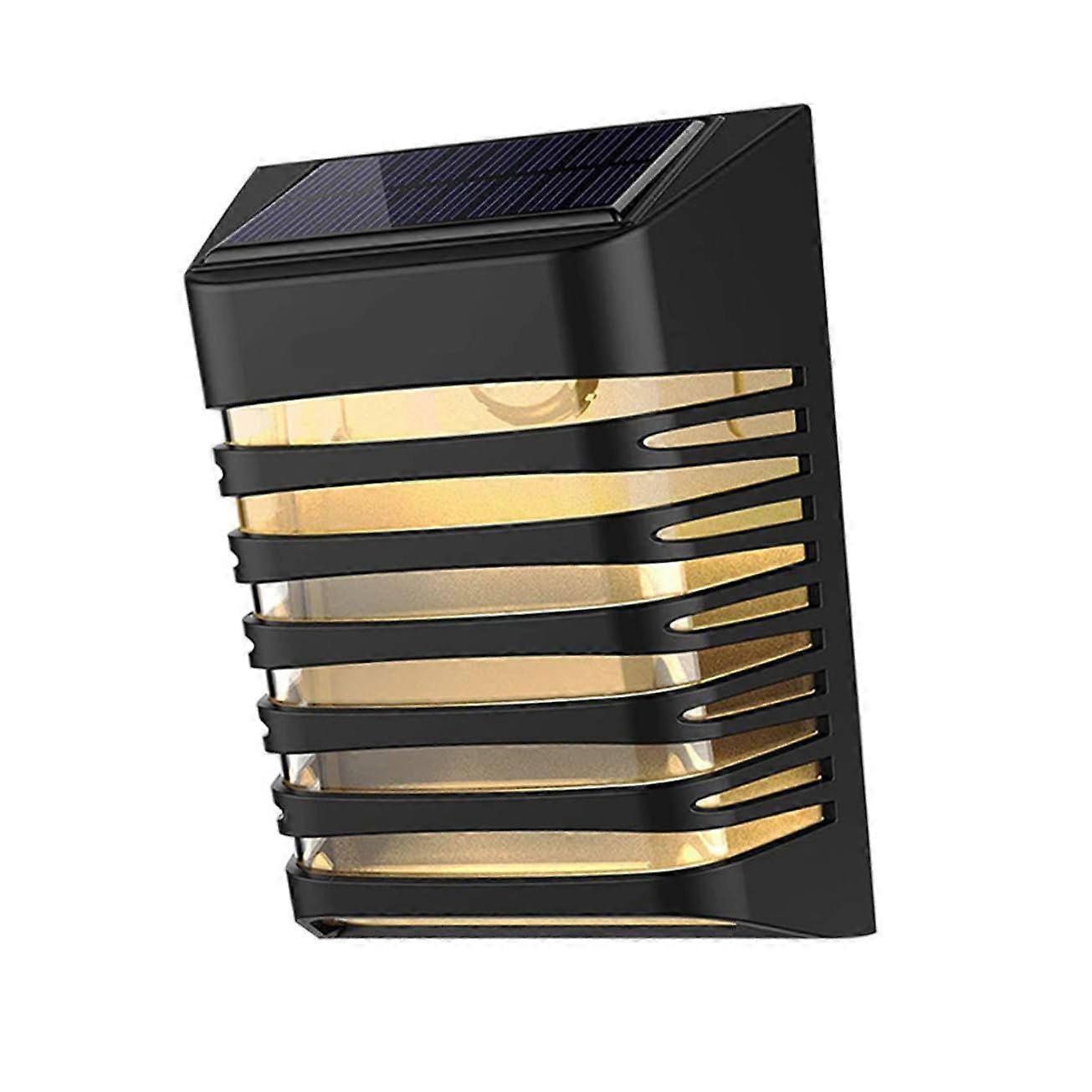 Solar Outdoor Wall Light Solar Energy Landscape Lighting For Courtyard And Porch Weatherproof LED Garden Fence Lamp
