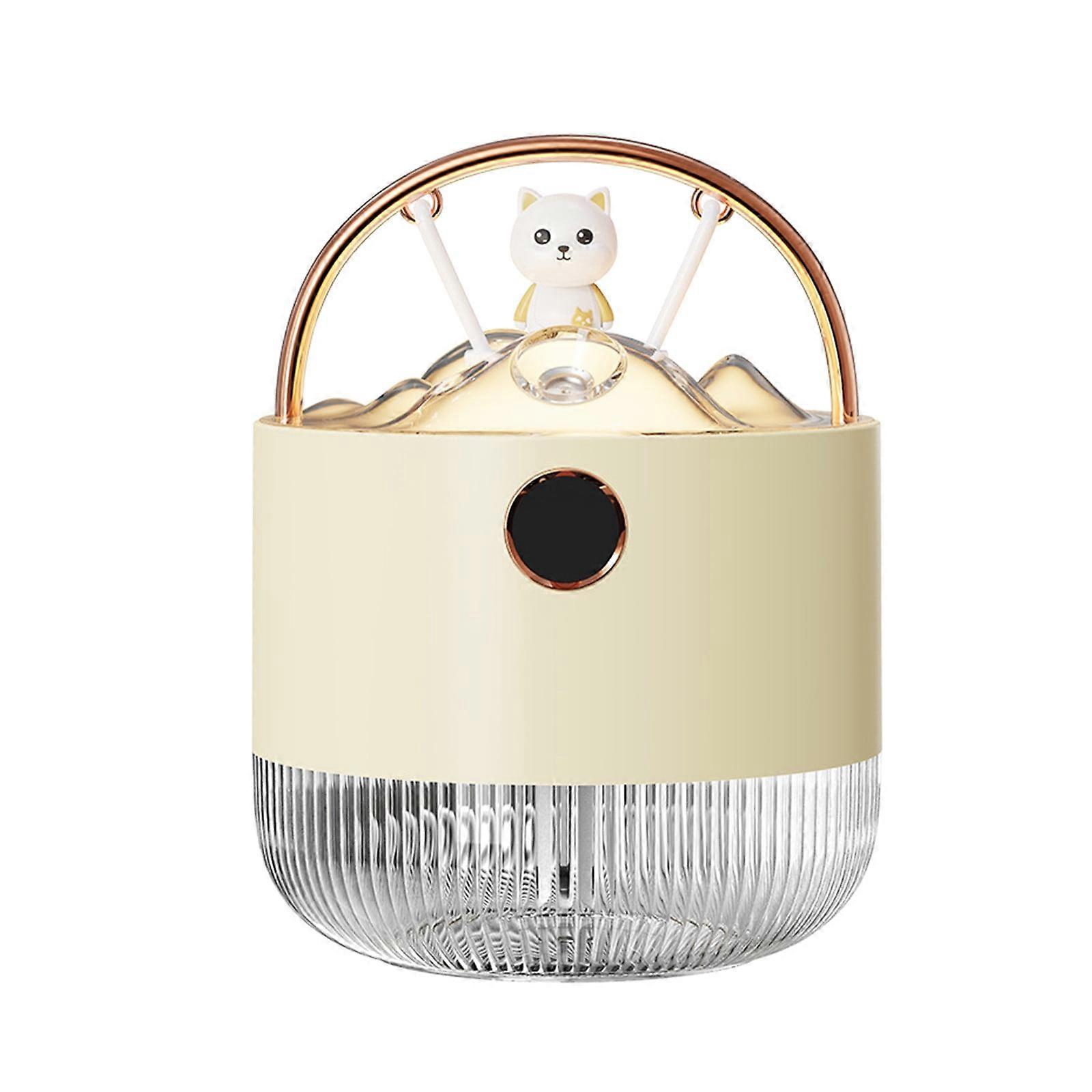 Cute Humidifier for Desk & Office, Colorful Light, Water Replenishment, Small Household Appliance, Compatible with ZKCCNUK