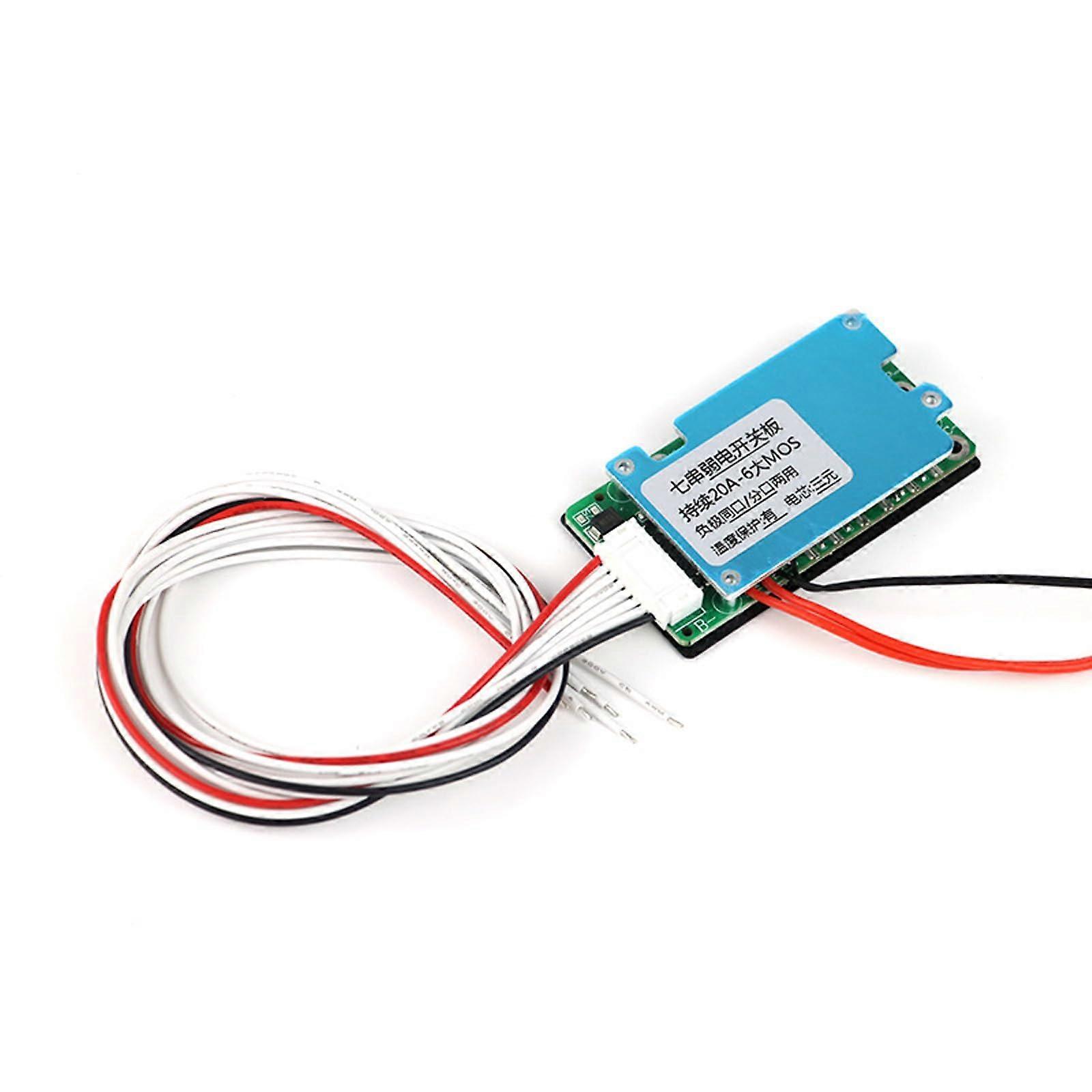 7S 29.4V 20A LiIon Battery Protection Board With Short Circuit, Overcharge, Overdischarge And Thermal Regulation