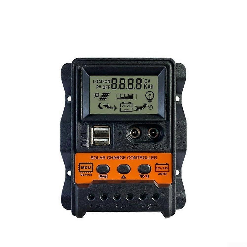MPPT For Solar Charge Controller Auto 12V/24V Detection 10A/20A/30A Dual USB Output For Solar Panel Battery Charging