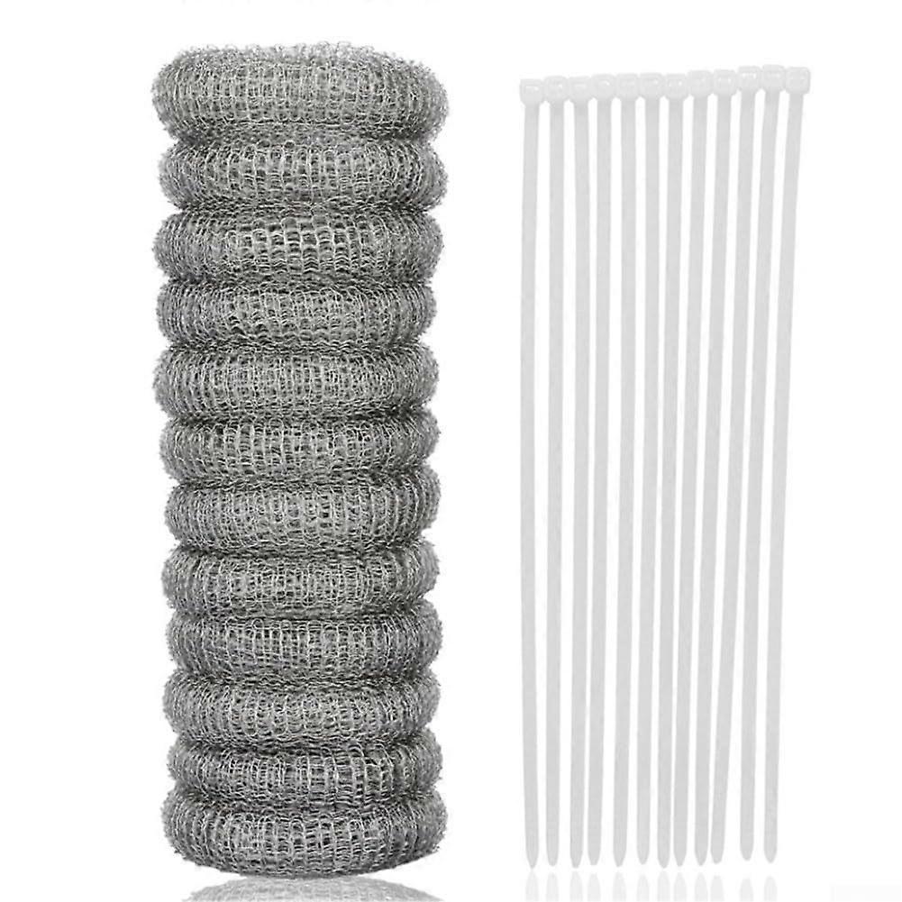 Nylon Cable Ties For Washing Machine Drainage Lint Catcher Filter 304 Stainless Steel Mesh With Trap (Sets Of 12)
