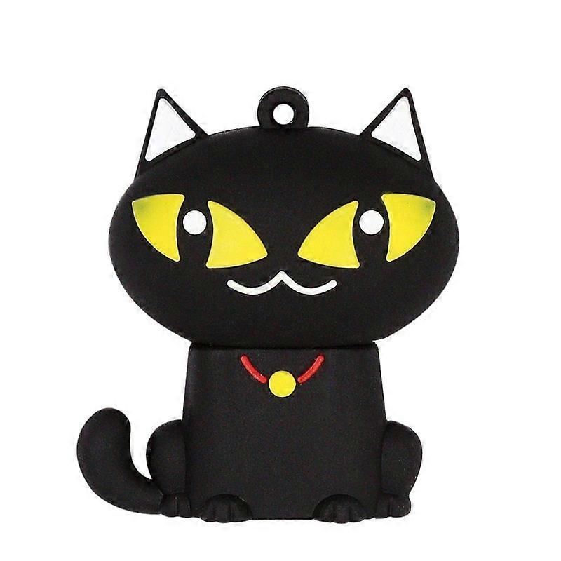 16GB USB 2.0 Creative Cute Black Cat U Disk