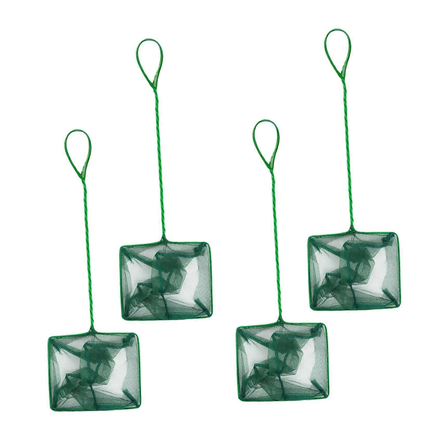 Aquarium Fish Nets 8Piece, Fine Mesh Net, Long Plastic Handle, Cleaning And Transfer For Tropical Aquariums