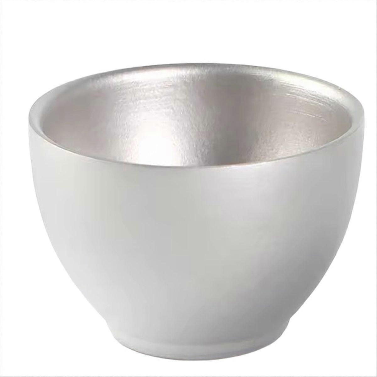 Camping Titanium Tea Cup, Double-Wall, 1PCS, Hiking Accessory