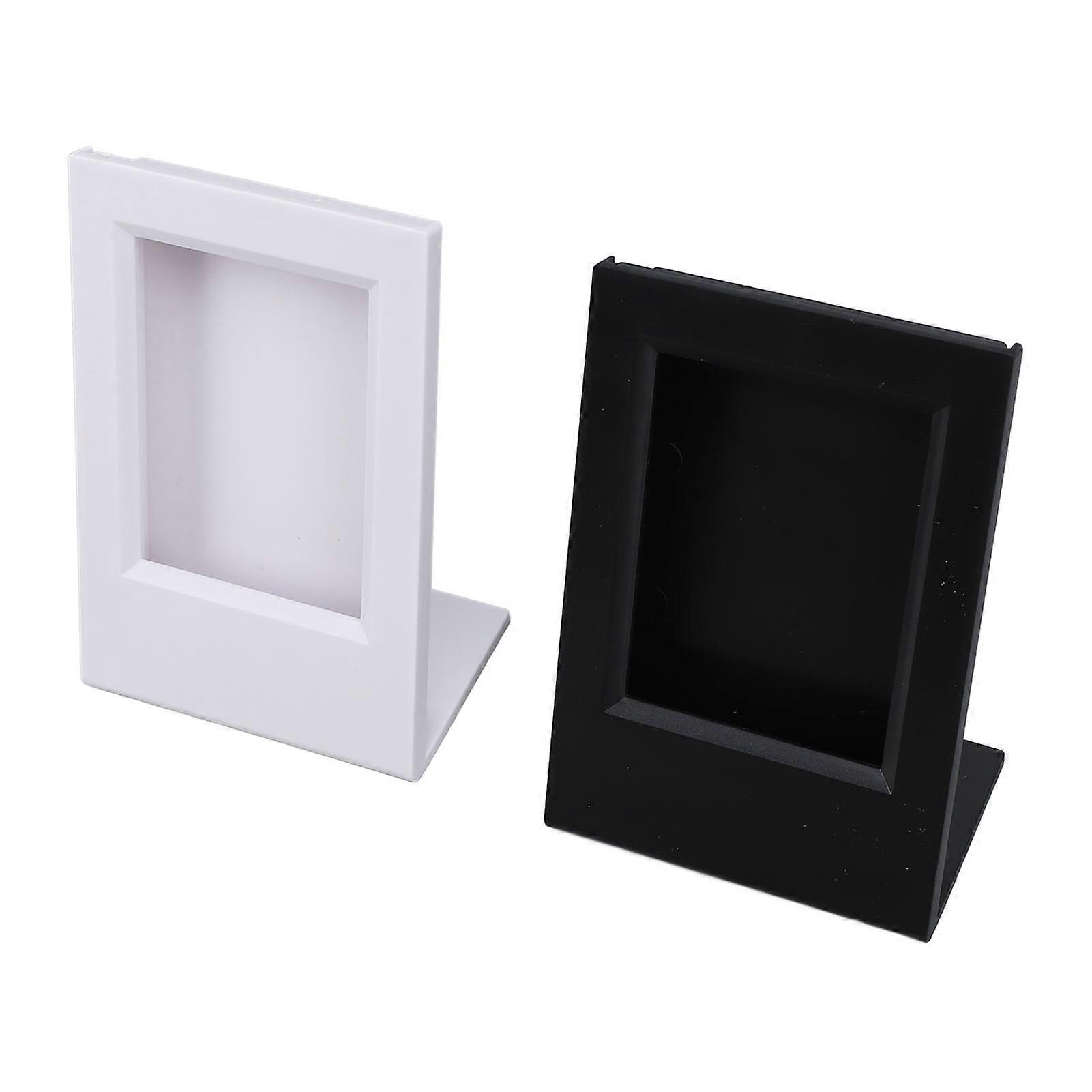 2pcs L Shape Photo Frame Acrylic Collectible Decoration Simple Ideal Present Slanted Picture Frame for EVO 3 Inch Photo 